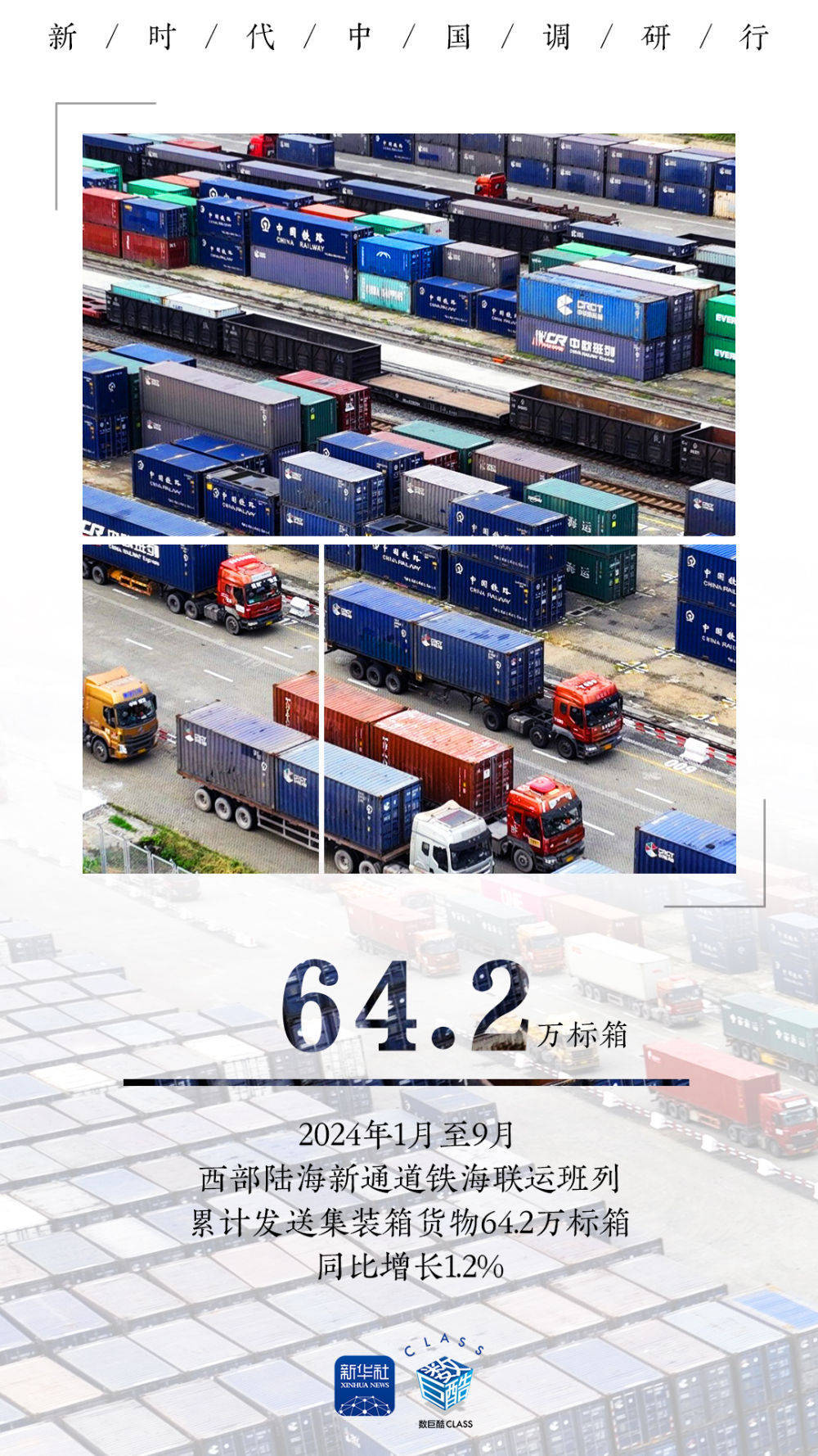 新时代中国调研行之看区域·西部篇｜“一带”牵手“一路”，助力西部陆海新通道变身“黄金通道”