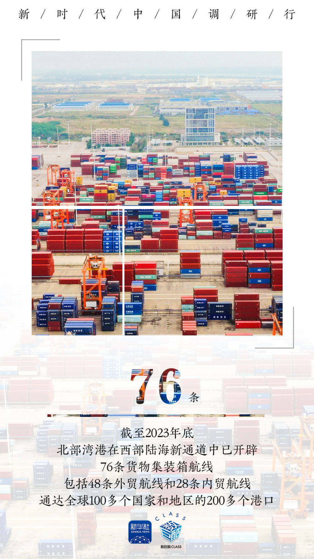 新时代中国调研行之看区域·西部篇｜“一带”牵手“一路”，助力西部陆海新通道变身“黄金通道”